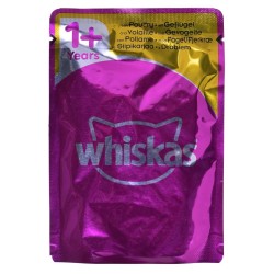 WHISKAS Drobiowa uczta w galaretce - mokra karma dla kota - 80x85 g