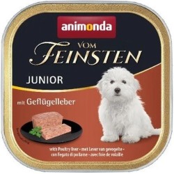 ANIMONDA Vom Feinsten Junior wątróbka drobiowa - mokra karma dla psa - 150 g