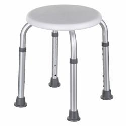 Taboret prysznicowy okrągły aluminiowy