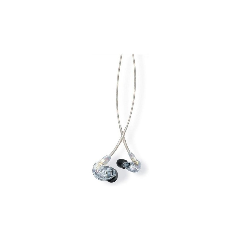Shure SE215-CL-EFS - Słuchawki douszne, odłączany kabel, przezroczyste