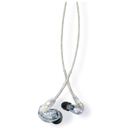 Shure SE215-CL-EFS - Słuchawki douszne, odłączany kabel, przezroczyste