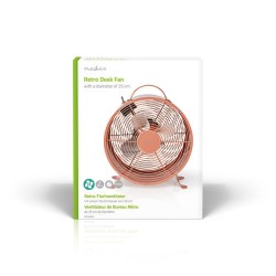 Nedis FNCL10PK20 wiatrak domowy Różowy