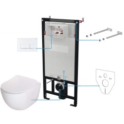 Zestaw WC podtynkowy 6 w 1