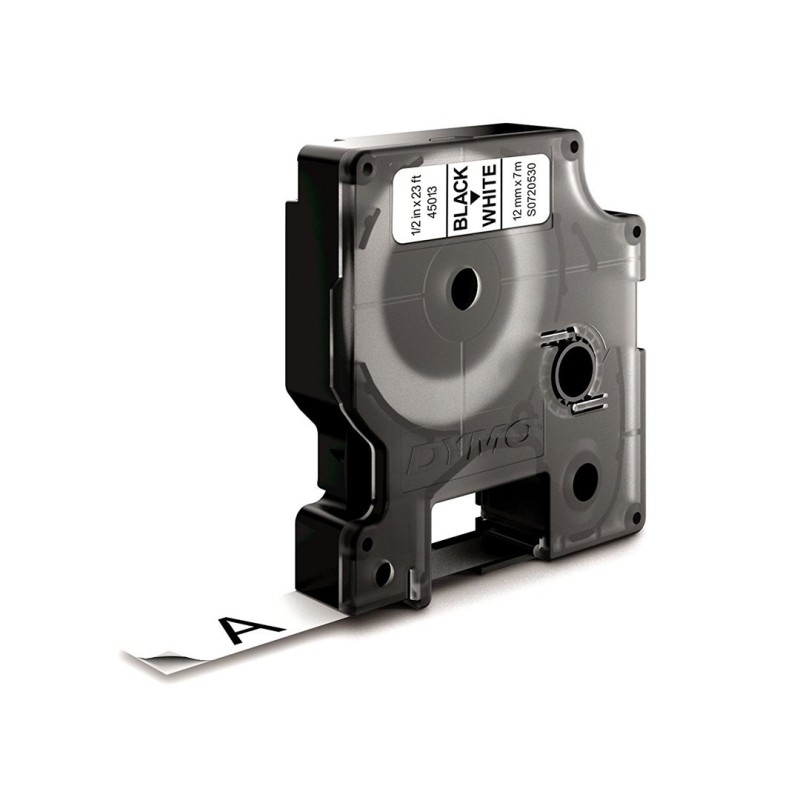 Taśma Dymo D1- 12mm x 7m czarny/biały Taśma Dymo D1- 12mm x 7m czarny/biały