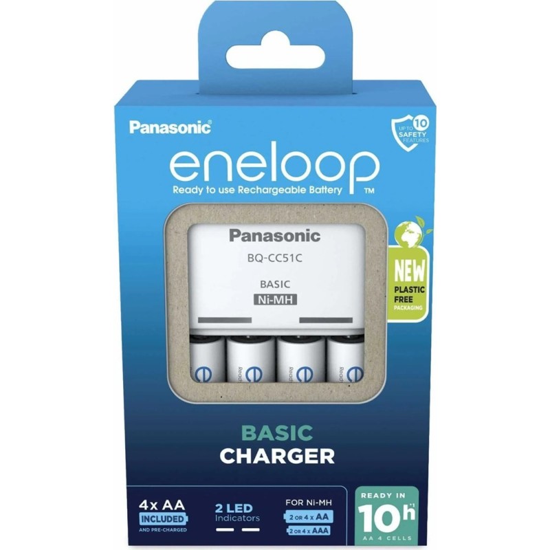 ŁADOWARKA PANASONIC BASIC + 4x AA ENELOOP 2000 mAh ŁADOWARKA PANASONIC BASIC + 4x AA ENELOOP 2000 mAh