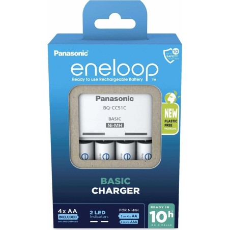 ŁADOWARKA PANASONIC BASIC + 4x AA ENELOOP 2000 mAh