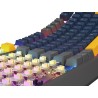 GENESIS THOR 230 TKL klawiatura Gaming USB + RF Wireless + Bluetooth QWERTY Czarny, Niebieski, Szary, Pomarańczowy