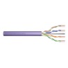 Digitus Kabel instalacyjny kat.6, U/UTP, Dca-s2,d2,a1, AWG 23/1, LSOH, 100m, fioletowy, karton