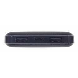 GEMBIRD POWERBANK 10000 MAH 2X USB, CZARNY