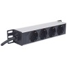 Intellinet 714020 rozdzielacz zasilania PDU 4 x gniazdo sieciowe 1U Szary