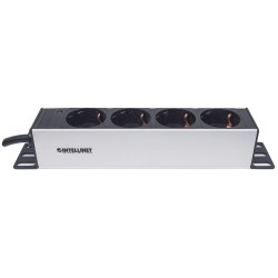 Intellinet 714020 rozdzielacz zasilania PDU 4 x gniazdo sieciowe 1U Szary
