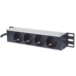 Intellinet 714020 rozdzielacz zasilania PDU 4 x gniazdo sieciowe 1U Szary