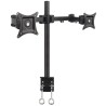 Techly ICA-LCD 482-D uchwyt / stojak do monitorów 68,6 cm (27") Czarny Biurko