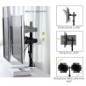 Techly ICA-LCD 482-D uchwyt / stojak do monitorów 68,6 cm (27") Czarny Biurko