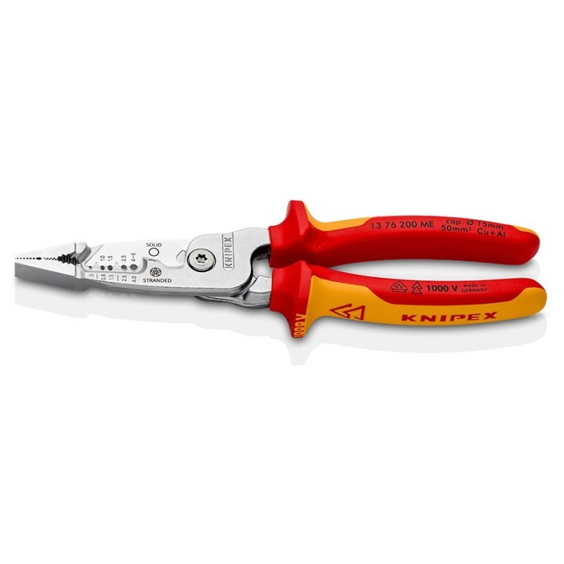 Knipex 13 76 200 ME narzędzie do zdejmowania izolacji Czerwony, Stal nierdzewna, Żółty Knipex 13 76 200 ME narzędzie do zdejmowania izolacji Czerwony, Stal nierdzewna, Żółty