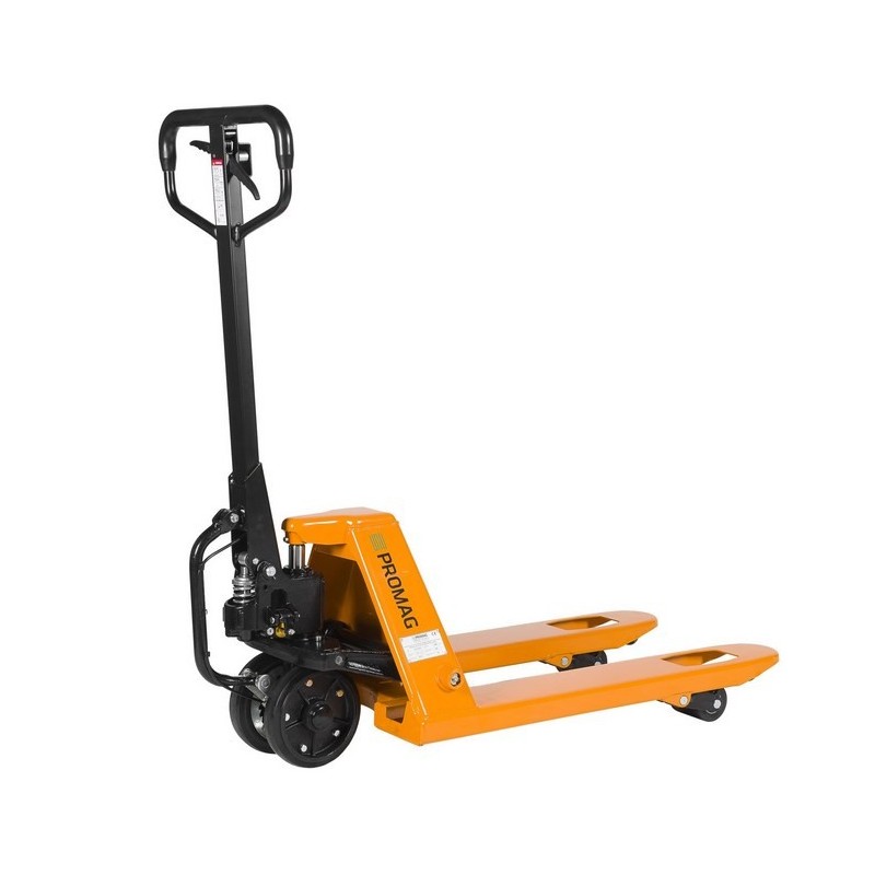 WÓZEK PALETOWY 2500kg PR2500 G/P 800 Z MECHANIZMEM WSPOMAGAJĄCYM RUSZANIE