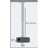 Techly ICA-PM 102XL uchwyt do montażu projektora Sufit Srebrny