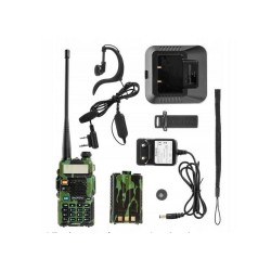 Krótkofalówka Baofeng UV-5R HTQ Camo, Radiotelefon Walkie Talkie Skaner Kamuflaż