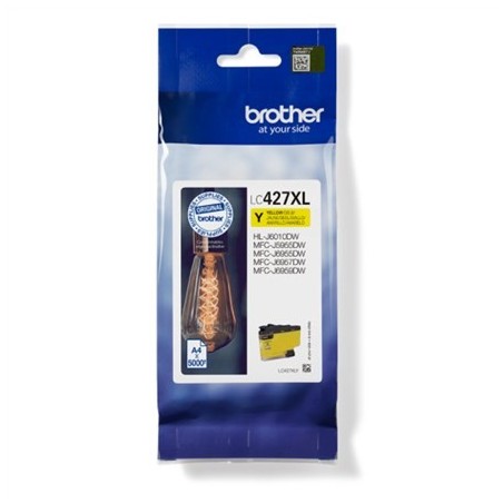 Brother LC-427XLY nabój z tuszem 1 szt. Oryginalny Wysoka (XL) wydajność Żółty