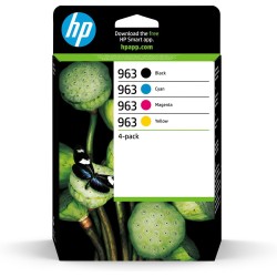 HP Zestaw 4 oryginalnych wkładów atramentowych 963 czarny/błękitny/purpurowy/żółty