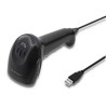 Qoltec 50866 Laserowy czytnik kodów kreskowych 1D | CCD | USB | Czarny