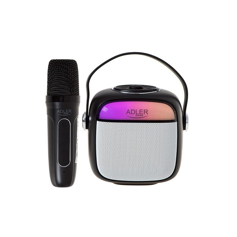 Adler AD 1199 black Głośnik do karaoke z mikrofonem - SD/USB/AUX/Bluetooth Adler AD 1199 black Głośnik do karaoke z mikrofonem - SD/USB/AUX/Bluetooth