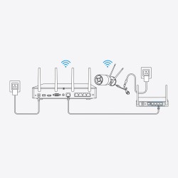 Reolink NVS12W - 12-kanałowy rejestrator NVR Wi-Fi 6, obsługa kamer do 16 MP, Wi-Fi 5/2,4 GHz, dysk twardy 2 TB, pojemność