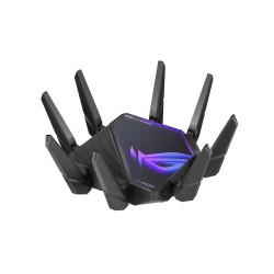 ASUS ROG Rapture GT-AXE16000 router bezprzewodowy 10 Gigabit Ethernet Trójpasmowy (2,4 GHz / 5 GHz / 6 GHz) Czarny