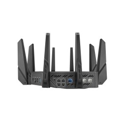 ASUS ROG Rapture GT-AXE16000 router bezprzewodowy 10 Gigabit Ethernet Trójpasmowy (2,4 GHz / 5 GHz / 6 GHz) Czarny