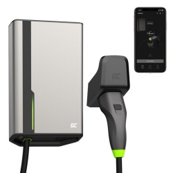 Green Cell GC HabuDen Wallbox 22kW 32A 7,5m Kabel Typ 2 Inteligentna Stacja Ładowania EV z Aplikacją GC App Bluetooth WiFi