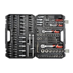 Zestaw kluczy nasadowych 1/2"1/4"3/8 "173szt YT-38931 YATO