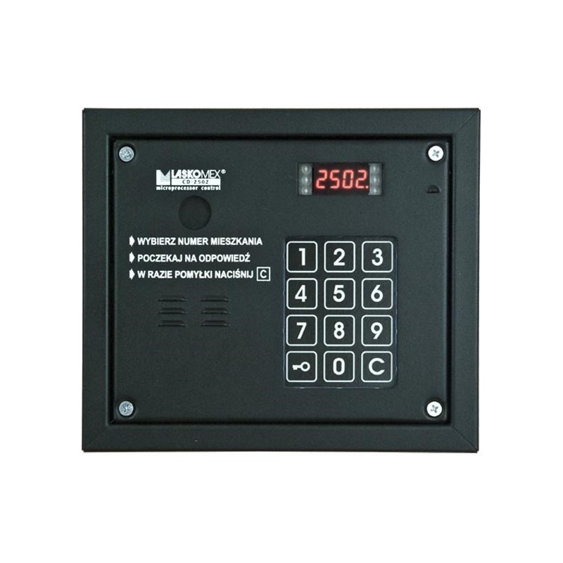Laskomex CP-2503R czarna Panel audio z czytnikiem kluczy RFID