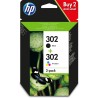 HP Zestaw 2 oryginalnych wkładów atramentowych 302 (czarny i trójkolorowy)
