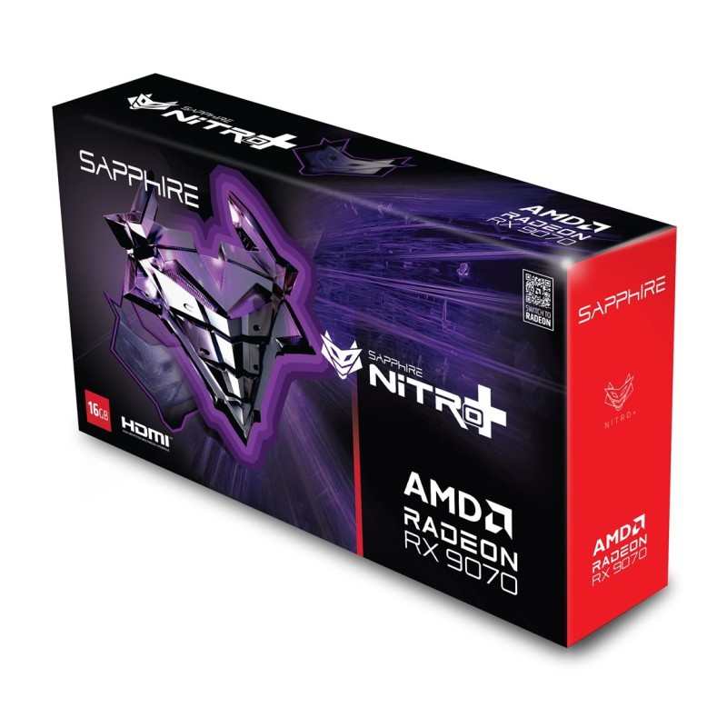 Sapphire NITRO+ Radeon RX 9070 AMD 16 GB GDDR6 Sapphire NITRO+ Radeon RX 9070 AMD 16 GB GDDR6