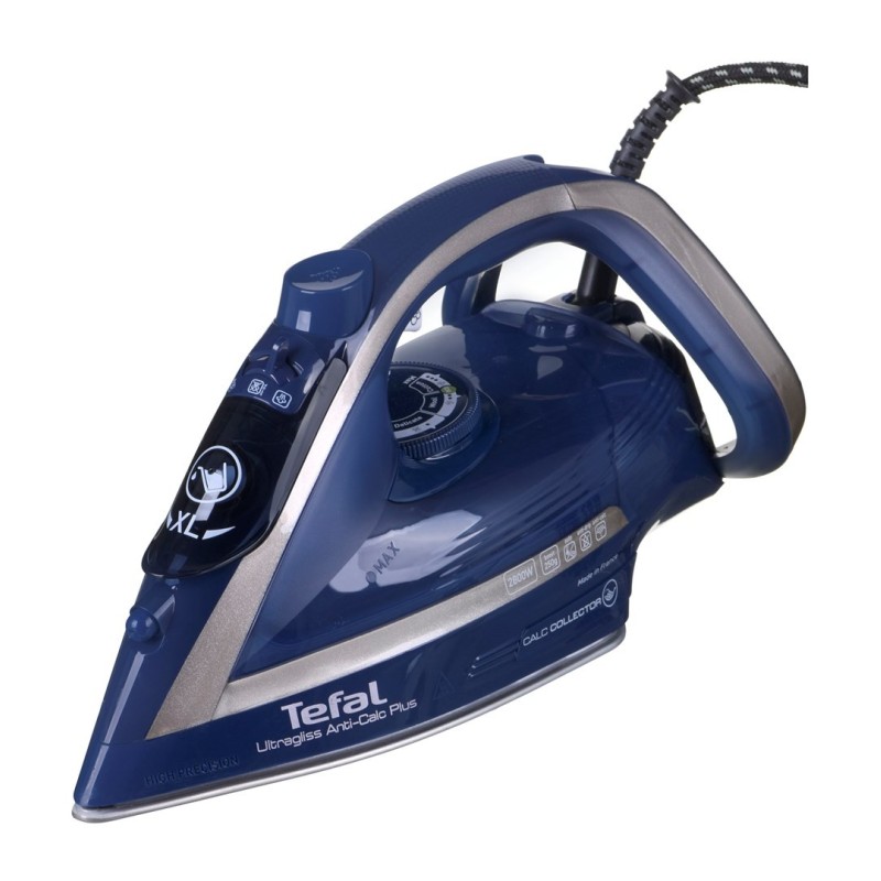 Tefal Ultragliss Anti-Calc Plus FV6830E0 żelazko Żelazko parowe 2800 W Niebieski, Srebrny Tefal Ultragliss Anti-Calc Plus FV6830E0 żelazko Żelazko parowe 2800 W Niebieski, Srebrny