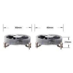 Silverstone SST-NT07-115X system chłodzenia komputerów Chipset Chlodnica/wentylator 8 cm Czarny, Metaliczny