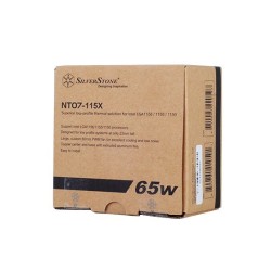 Silverstone SST-NT07-115X system chłodzenia komputerów Chipset Chlodnica/wentylator 8 cm Czarny, Metaliczny