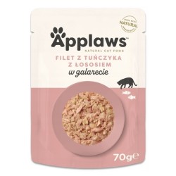 APPLAWS CAT Tuńczyk z Łososiem w galaretce - karma dla kota w saszetce - 70g
