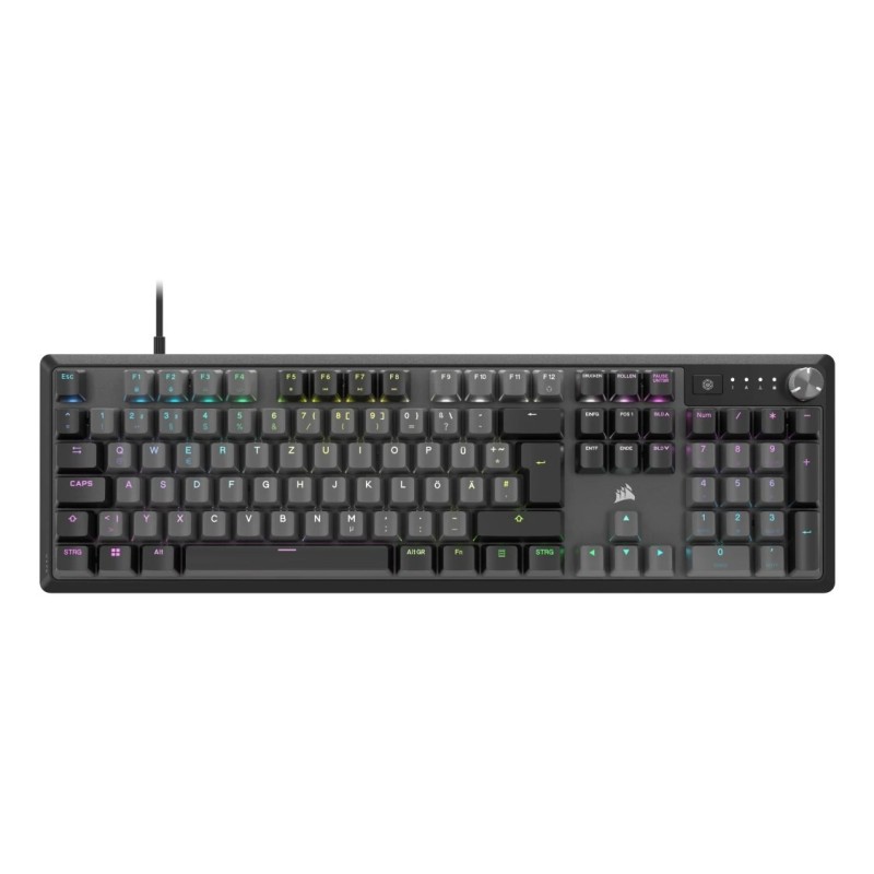 Corsair K70 CORE RGB klawiatura Gaming USB QWERTY Niemiecki Szary Corsair K70 CORE RGB klawiatura Gaming USB QWERTY Niemiecki Szary