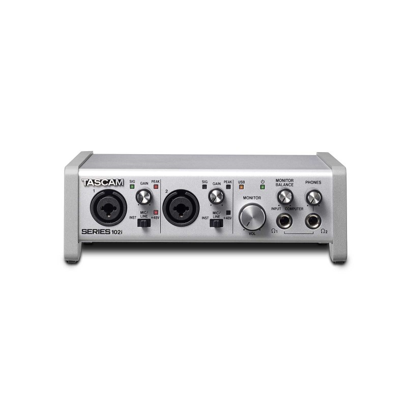 Tascam SERIES 102i 2 kan. 20 - 40000 Hz Srebrny Tascam SERIES 102i 2 kan. 20 - 40000 Hz Srebrny