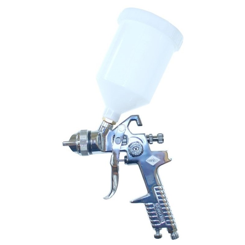 Pistolet lakierniczy HP dysza 2,0 ze zbiornikiem 600 ml Ciśnienie robocze 3 bary zużycie powietrza 90-140 lt/min Pistolet lakierniczy HP dysza 2,0 ze zbiornikiem 600 ml Ciśnienie robocze 3 bary zużycie powietrza 90-140 lt/min