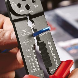 Knipex 97 21 215 B Narzędzie do zaciskania Czarny, Niebieski, Czerwony