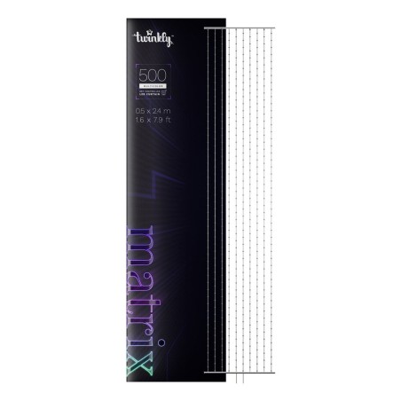 Twinkly Matrix – 500 RGB LED Lampki w kształcie pereł, przezroczysty przewód, 1.7x7.8ft typ wtyczki F