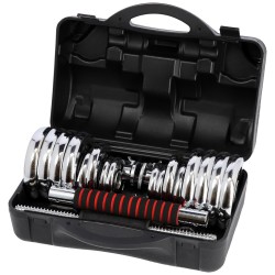 Sztangielki-Sztanga w walizce 2w1 SGP30 HMS 2x15 kg