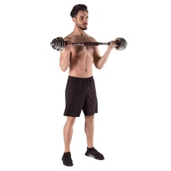 Sztangielki-Sztanga w walizce 2w1 SGP30 HMS 2x15 kg