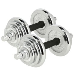 Sztangielki w walizce HMS STC21 2 x 10 kg chrom