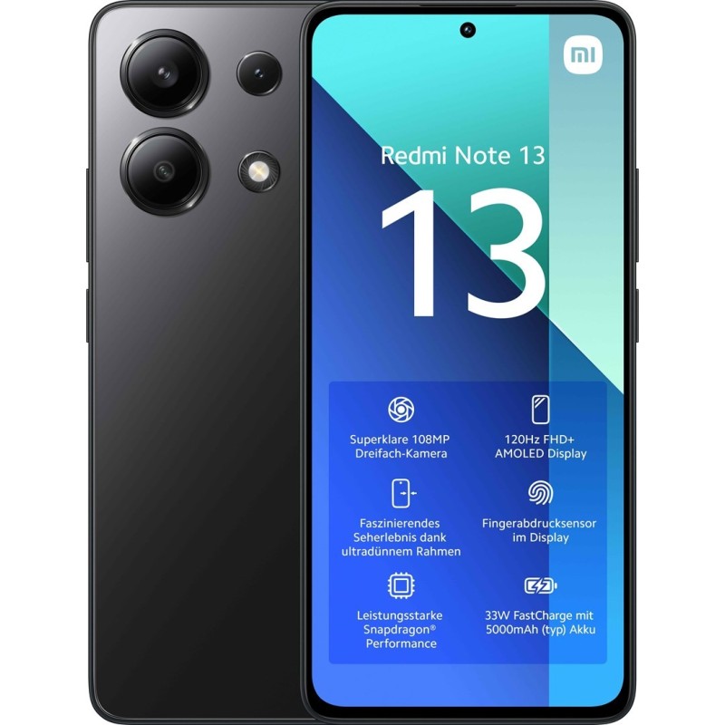 Smartfon Xiaomi Redmi Note 13 6/128GB Black Smartfon Xiaomi Redmi Note 13 6/128GB Black