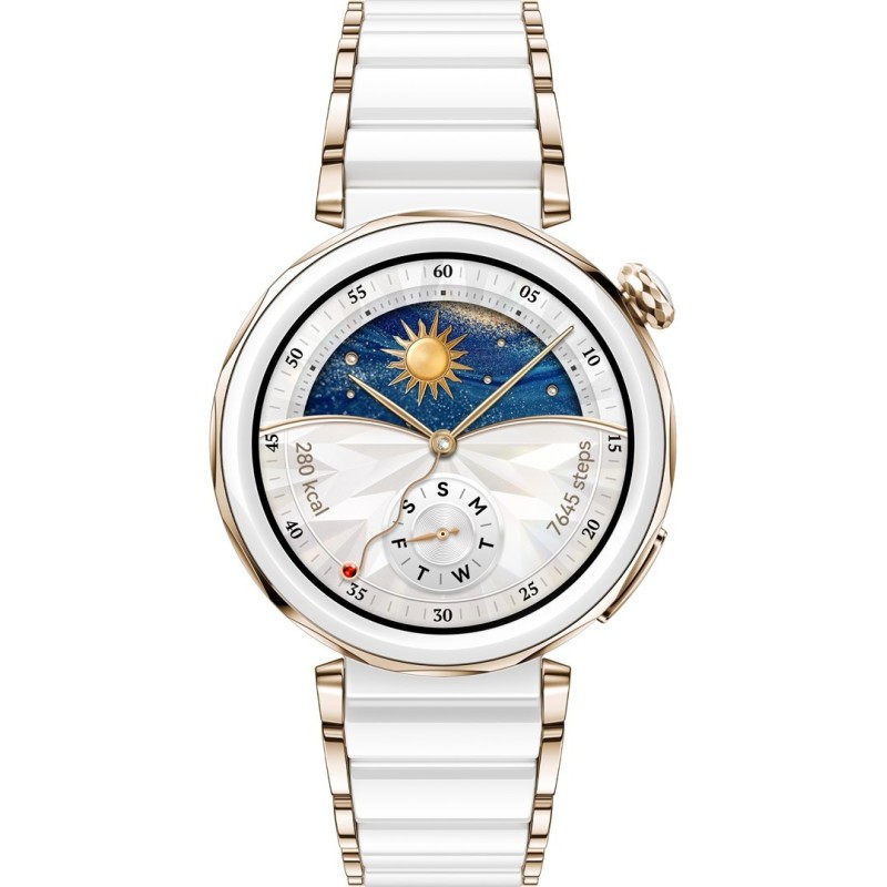 Huawei WATCH GT 5 Pro 42mm Jana-B29C | Inteligentny zegarek | GPS (satelitarny) | Dioda AMOLED | 1,32 cala | Ceramiczny biały Huawei WATCH GT 5 Pro 42mm Jana-B29C | Inteligentny zegarek | GPS (satelitarny) | Dioda AMOLED | 1,32 cala | Ceramiczny biały