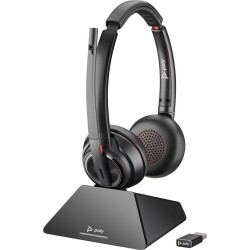 POLY Zestaw słuchawkowy Savi 8220 UC z certyfikatem Microsoft Teams DECT 1880–1900 MHz USB-A
