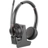 POLY Zestaw słuchawkowy Savi 8220 UC z certyfikatem Microsoft Teams DECT 1880–1900 MHz USB-A